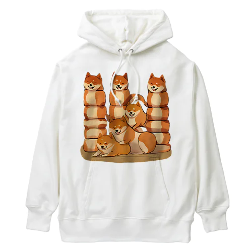 柴犬トーテンポール Heavyweight Hoodie