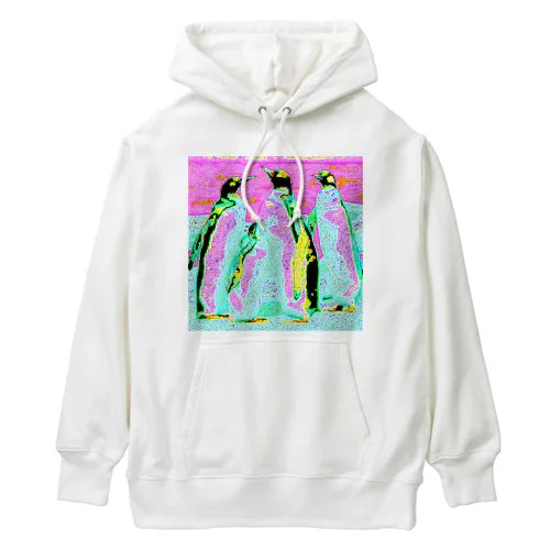 覚醒した春のペンギンたち Heavyweight Hoodie