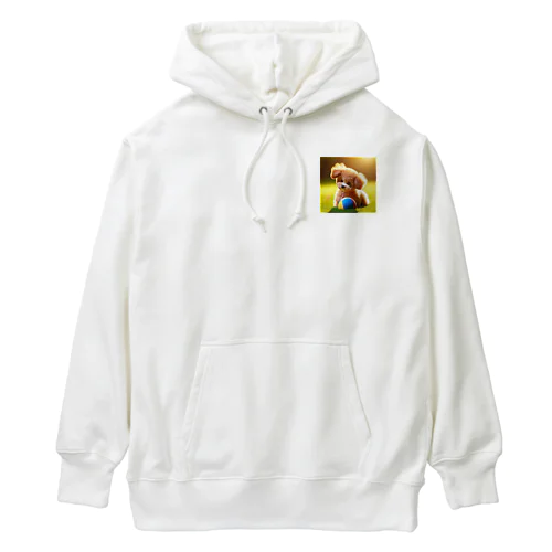 トイプードルのさんちゃん遊び疲れた Heavyweight Hoodie