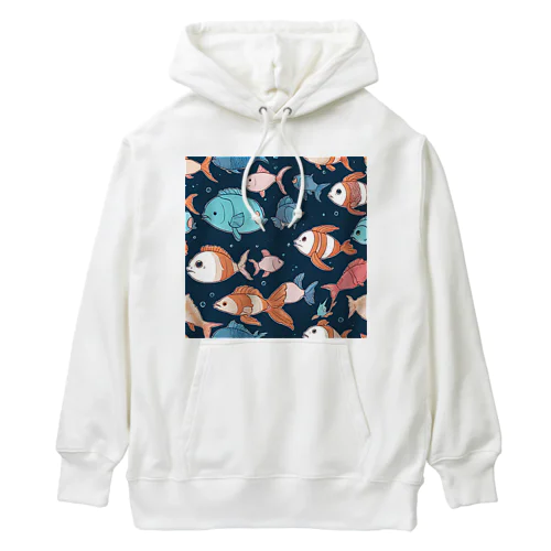 かわいい深海のいきものたち Heavyweight Hoodie