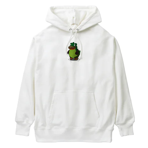 緑、恐竜、ワニ Heavyweight Hoodie