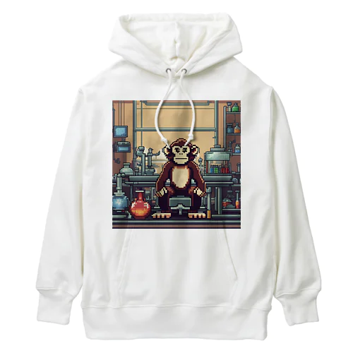 実験をしているサル Heavyweight Hoodie