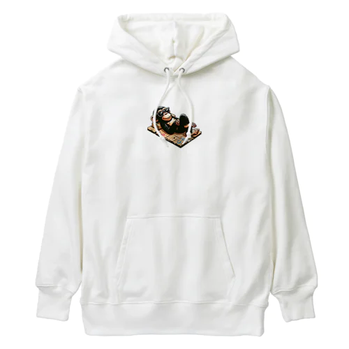 陽気なホームレスチンパンくん Heavyweight Hoodie