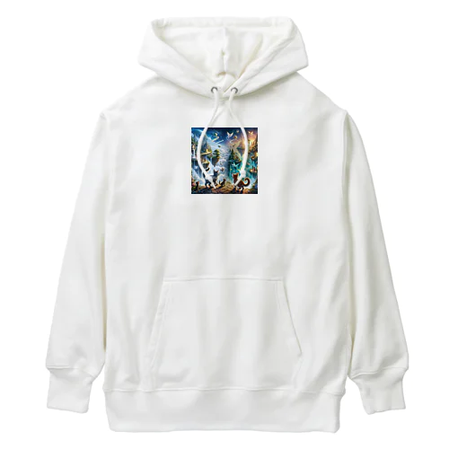 奇跡の探索者：子猫たちの魔法の旅 Heavyweight Hoodie