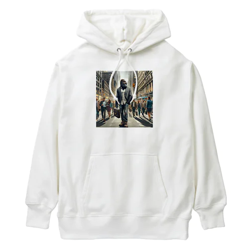 🦍都会を舞台に活躍するゴリラ。 Heavyweight Hoodie