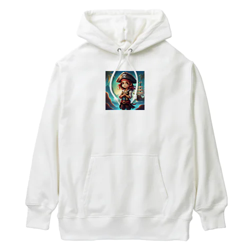 可愛い海賊の女の子 Heavyweight Hoodie