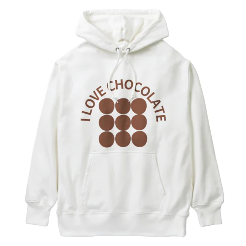 I LOVE CHOCOLATE Heavyweight Hoodie