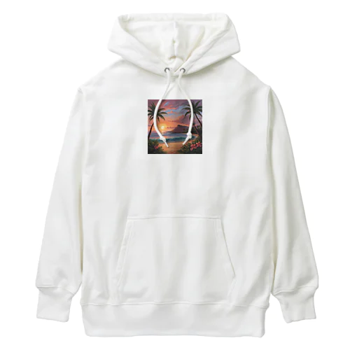 ハワイの夕陽 Heavyweight Hoodie