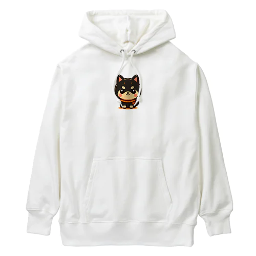 まんまる黒柴 Heavyweight Hoodie