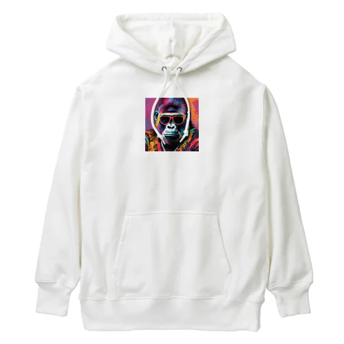 ネオンカラーゴリラくん Heavyweight Hoodie