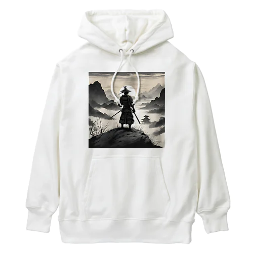 戦に敗れた武士が佇む風景画4 Heavyweight Hoodie