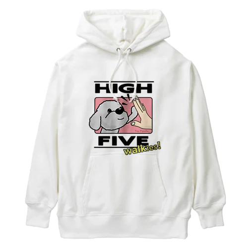 ハイタッチ！トイプードルシルバー Heavyweight Hoodie