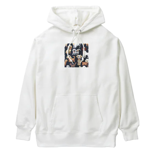 仲良しマルチーズ Heavyweight Hoodie