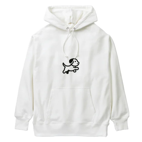 クール黒ワンちゃん Heavyweight Hoodie