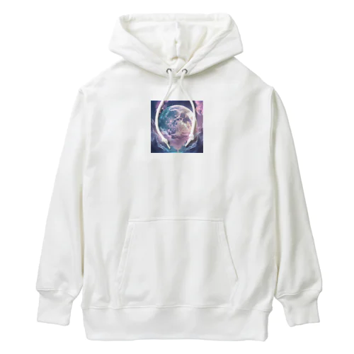 夜の満月　輝き Heavyweight Hoodie