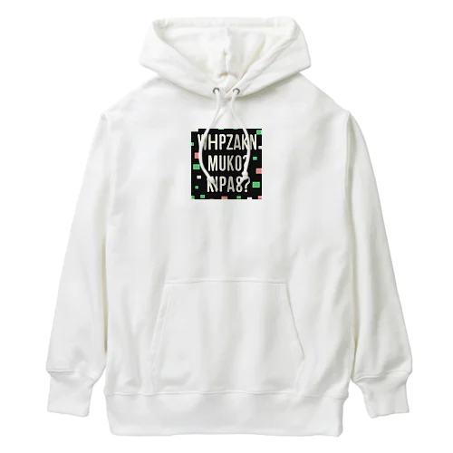 暗号化されたような日本語画像 Heavyweight Hoodie