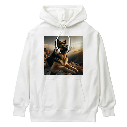 サングラスをかけた、かわいい犬 Marsa 106 Heavyweight Hoodie