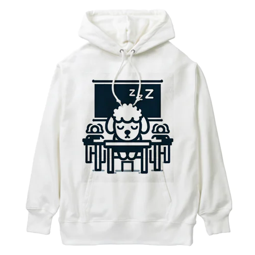 授業中に寝てしまったトイプードル Heavyweight Hoodie