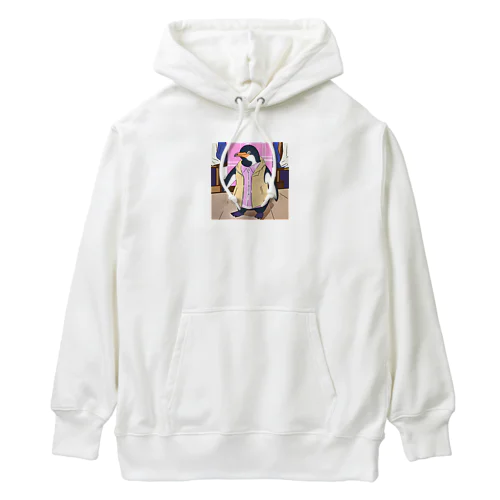 休みのパパさんペンギン Heavyweight Hoodie