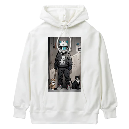 ヘルメット猫 Heavyweight Hoodie