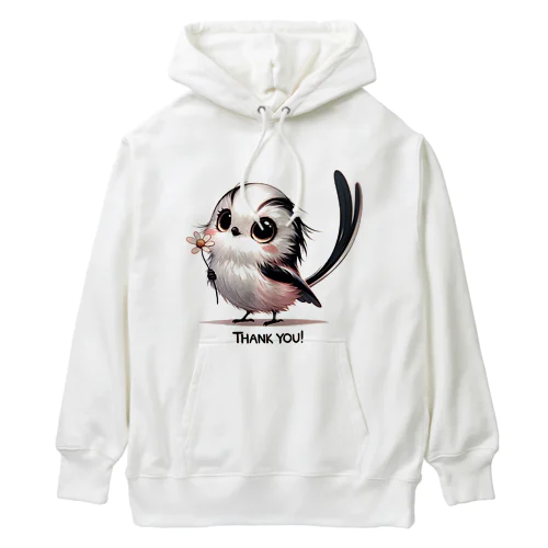 Long-tailed Tit  Heavyweight Hoodie