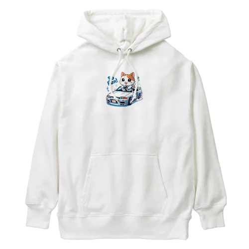 ネコと走るGT-R Heavyweight Hoodie