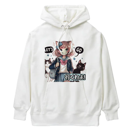 猫ギャル高校生 Heavyweight Hoodie