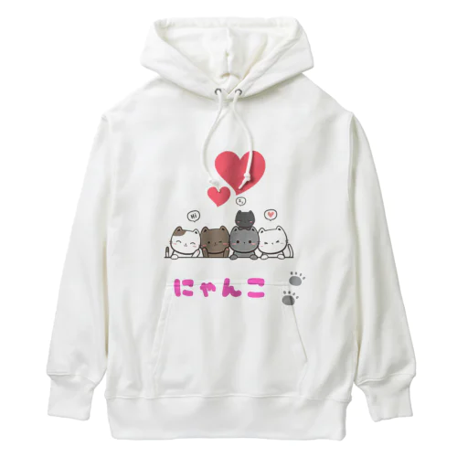 にゃんこズ Heavyweight Hoodie