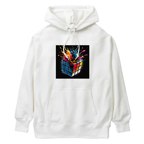 カラーバースト・キュービカル Heavyweight Hoodie