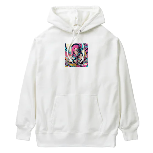 ヒップホップDJガール♪ Heavyweight Hoodie