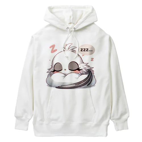 Long-tailed Tit 7 Heavyweight Hoodie