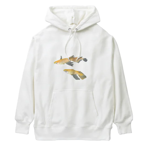 三匹のメダカ（楊貴妃） Heavyweight Hoodie