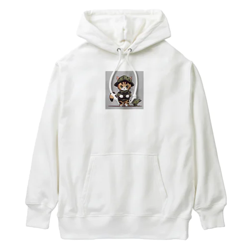 戦闘ネコ Heavyweight Hoodie