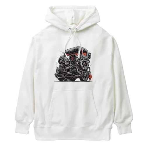 生き返ったスクラップカー Heavyweight Hoodie