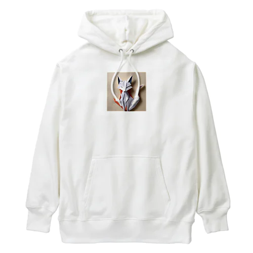 折り紙きつねグッズ Heavyweight Hoodie