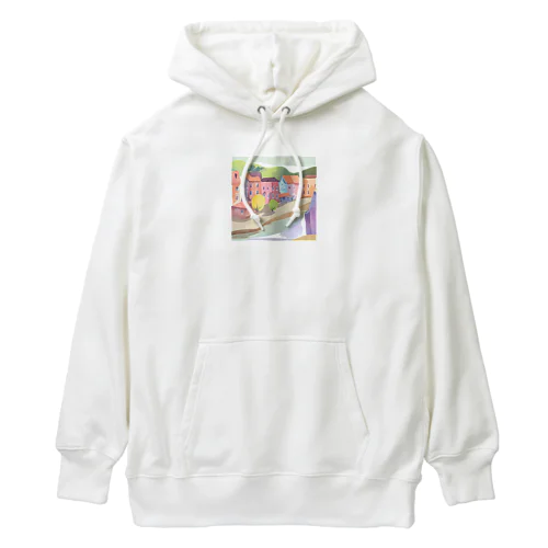 川沿いの街並み Heavyweight Hoodie