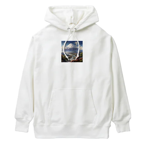 山の美しい風景　なでしこ1478 Heavyweight Hoodie