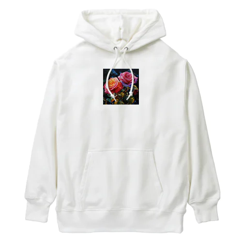 煌めくバラ　なでしこ1478 Heavyweight Hoodie