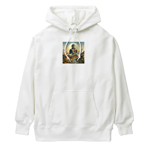 Majestic Serenity: Dawn of Enlightenment Heavyweight Hoodie