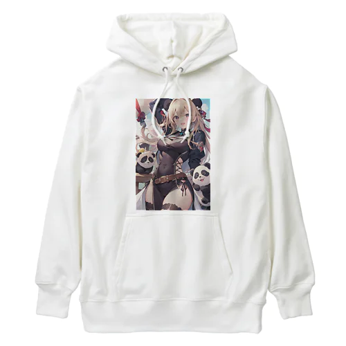 癒しのパンダ姉さん Heavyweight Hoodie