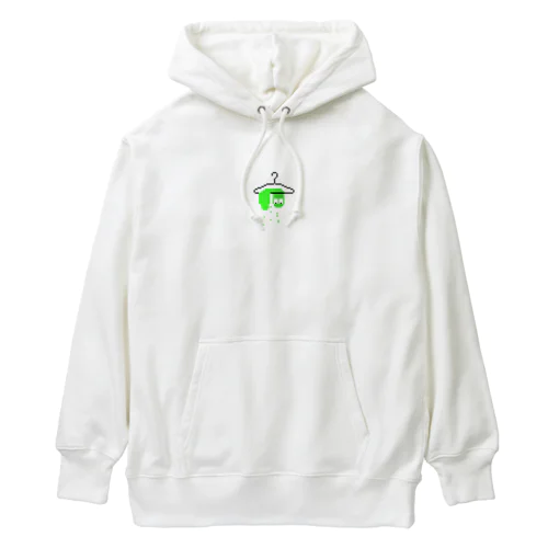 ハンガーにかかった緑スライム Heavyweight Hoodie