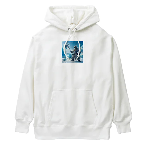 氷原のホワイトベア・ディフェンダー Heavyweight Hoodie