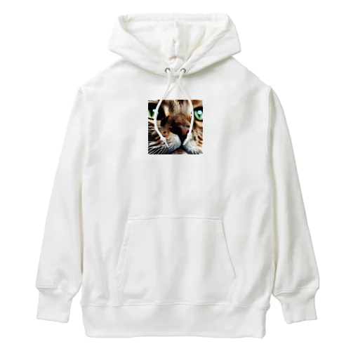 キャットフードの匂いに反応する猫 Heavyweight Hoodie