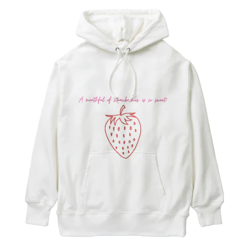 A mouthful of strawberries is so sweet! Heavyweight Hoodie