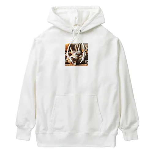 寝相の悪いコーギー Heavyweight Hoodie