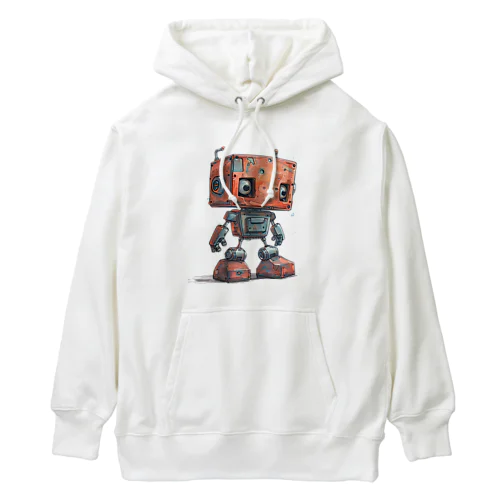 レトロ戦闘ロボットＬ Heavyweight Hoodie