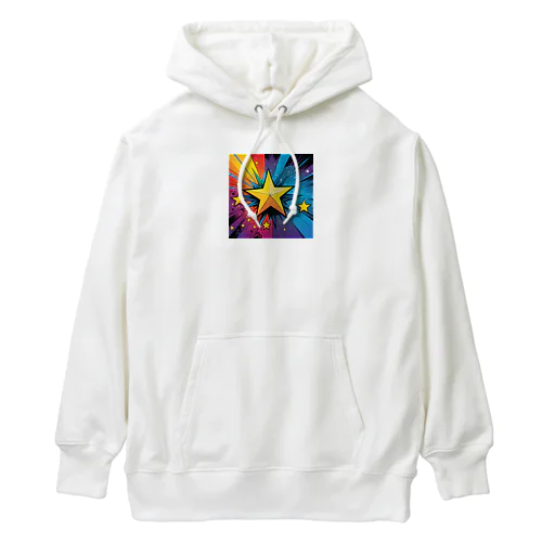 アメコミ風スター Heavyweight Hoodie