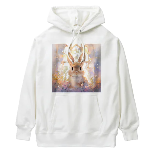 うさぎとステンドグラス②｡.:*･ﾟ Heavyweight Hoodie