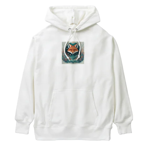 深海を想う狐 Heavyweight Hoodie