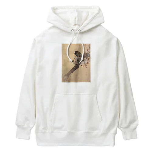 桜の枝にいたきじ (1887 - 1945) Heavyweight Hoodie